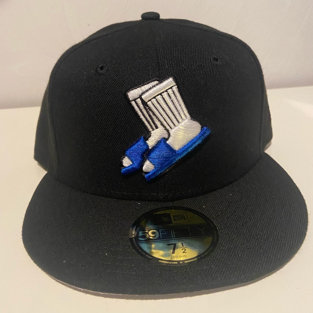 New Era 59/50. Slide Socks logo. NWT. Never Worn.
